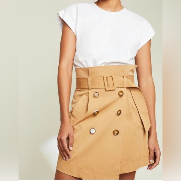 Veronica Beard Melany Sailor Button Front Mixed-Media Dress - Picture 2 of 14